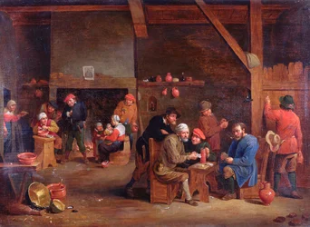 Tavern Interior with Card Players